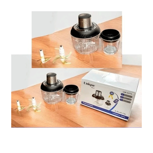 خردکن دوکاسه یونیک unique مدل UM-0375