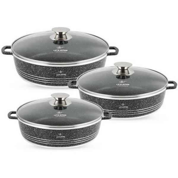 سرویس تابه گرانیتی لایف اسمایل مدل LIfep7 -6- 3